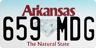 AR license plate 659MDG