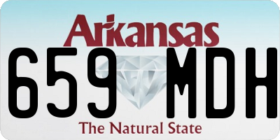 AR license plate 659MDH