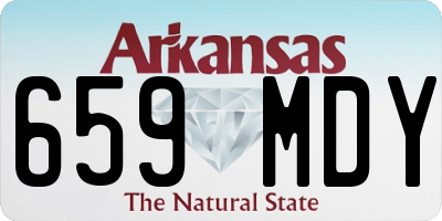AR license plate 659MDY