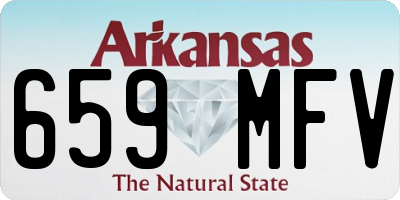 AR license plate 659MFV