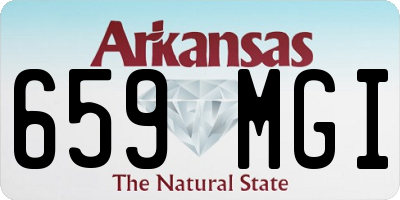 AR license plate 659MGI