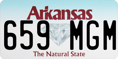 AR license plate 659MGM