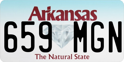 AR license plate 659MGN