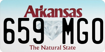 AR license plate 659MGO