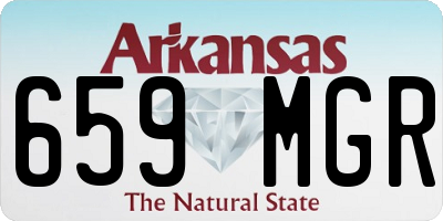 AR license plate 659MGR