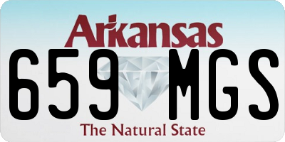 AR license plate 659MGS