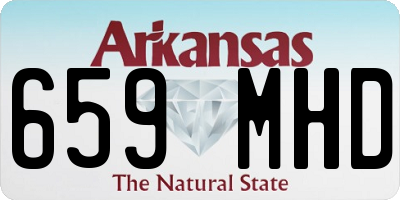 AR license plate 659MHD