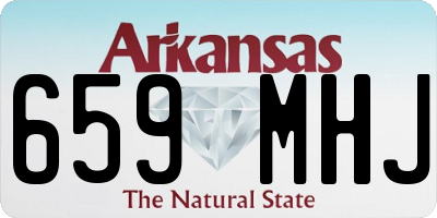 AR license plate 659MHJ
