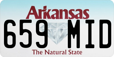 AR license plate 659MID