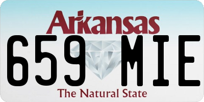 AR license plate 659MIE