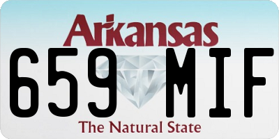AR license plate 659MIF