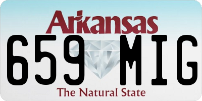 AR license plate 659MIG