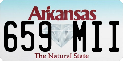 AR license plate 659MII