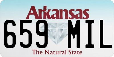 AR license plate 659MIL