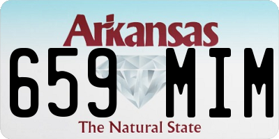 AR license plate 659MIM