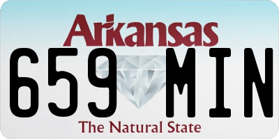 AR license plate 659MIN