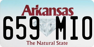 AR license plate 659MIO