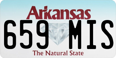 AR license plate 659MIS