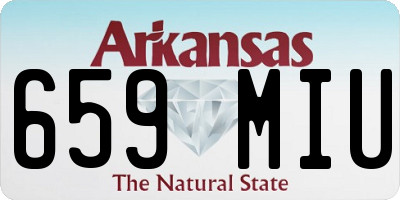 AR license plate 659MIU