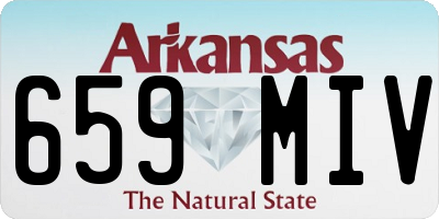 AR license plate 659MIV