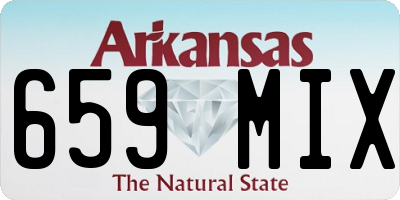 AR license plate 659MIX
