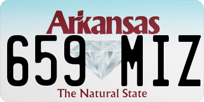AR license plate 659MIZ