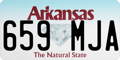 AR license plate 659MJA