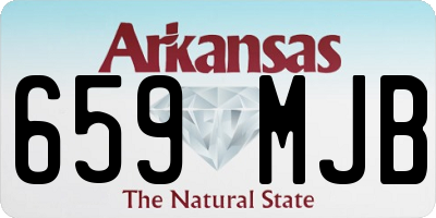 AR license plate 659MJB