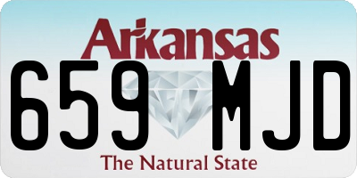 AR license plate 659MJD