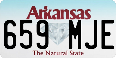 AR license plate 659MJE