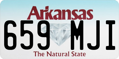 AR license plate 659MJI
