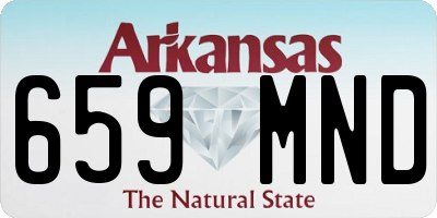AR license plate 659MND