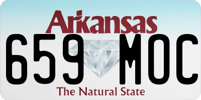 AR license plate 659MOC