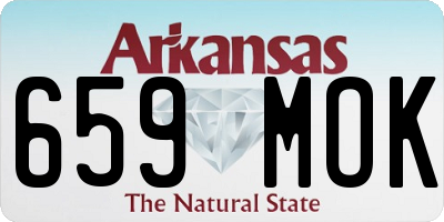 AR license plate 659MOK
