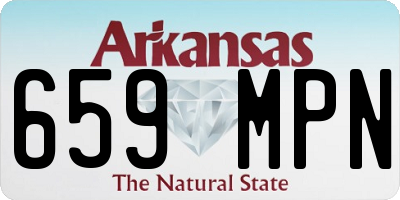 AR license plate 659MPN
