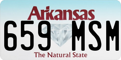 AR license plate 659MSM