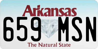 AR license plate 659MSN