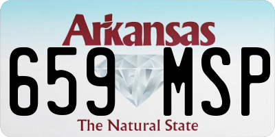 AR license plate 659MSP