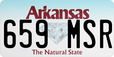 AR license plate 659MSR