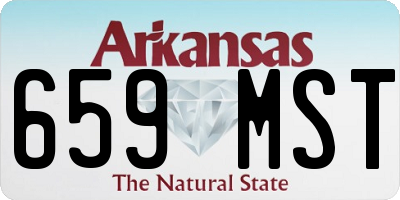 AR license plate 659MST