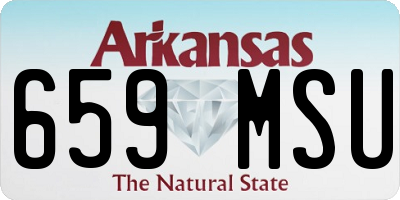 AR license plate 659MSU