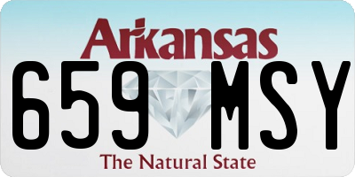 AR license plate 659MSY