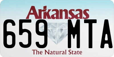 AR license plate 659MTA