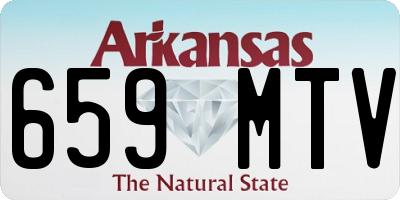 AR license plate 659MTV