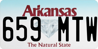 AR license plate 659MTW