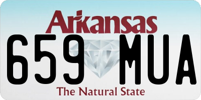 AR license plate 659MUA