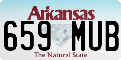 AR license plate 659MUB