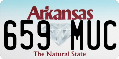 AR license plate 659MUC