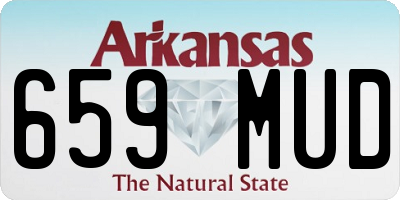 AR license plate 659MUD