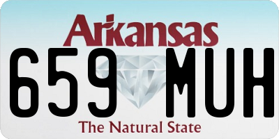 AR license plate 659MUH